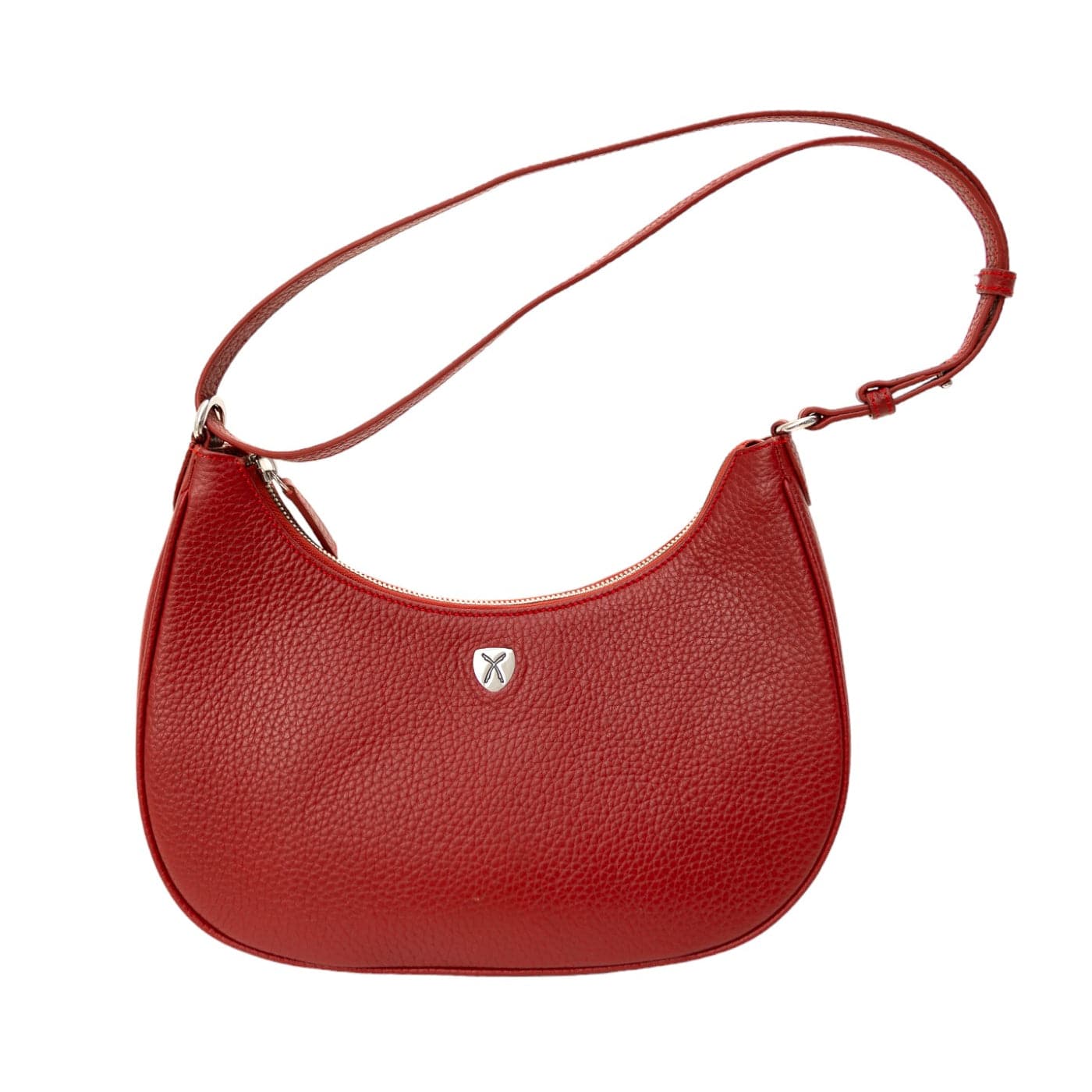 Elegante Schultertasche Leder rot